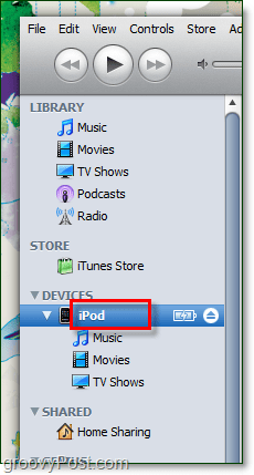 otevřete iTunes a dvakrát klikněte na aktuální název vašeho zařízení