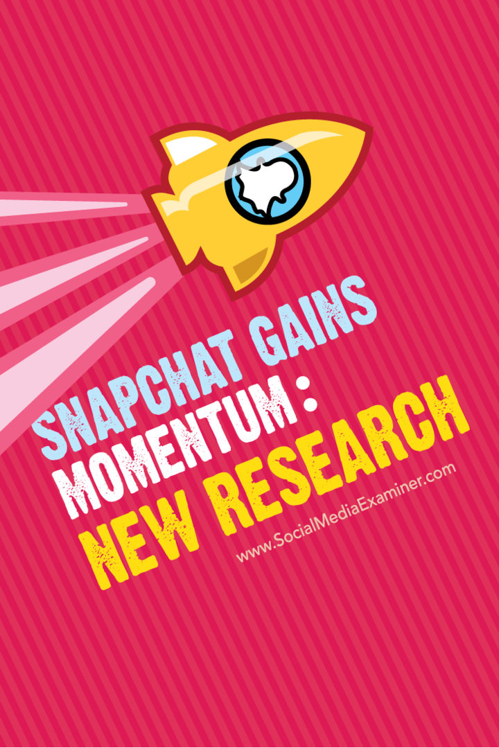 Snapchat získává na síle: Nový výzkum: zkoušející sociálních médií