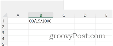 Excel převedené datum