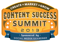 summit úspěchu obsahu 2013