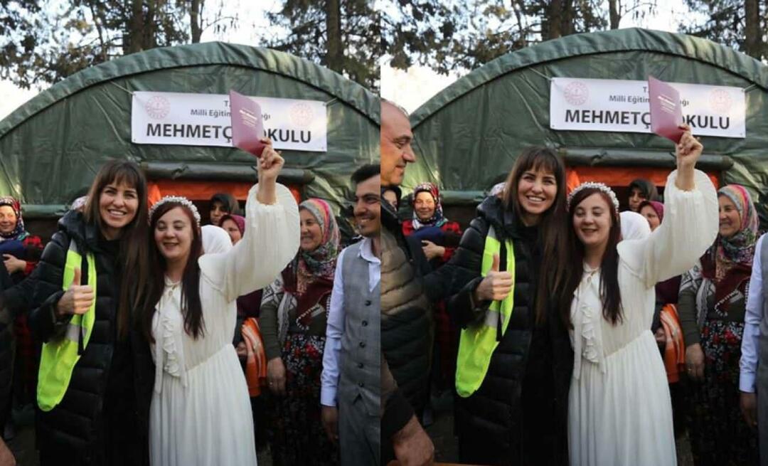 Emocionální sdílení od Aslı Tandoğana! Člověk, který přežil zemětřesení, se stal svědkem sňatku páru
