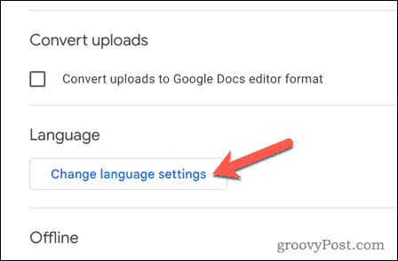 Změňte nastavení jazyka na Disku Google