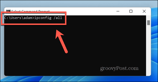 ipconfig pro windows 11