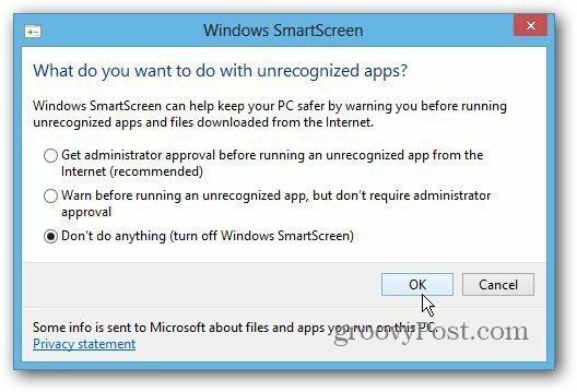 Nastavení SmartScreen