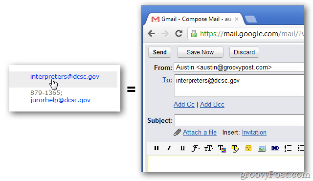 Výchozí e-mail Gmailu Chrome