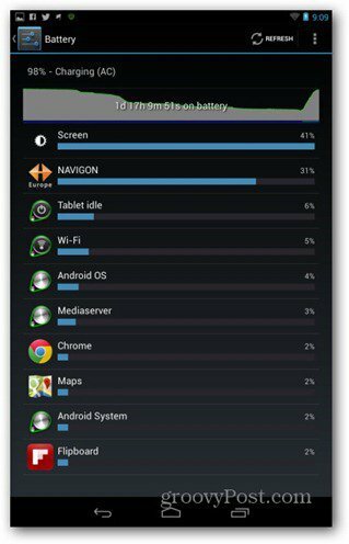 Graf baterie Nexus 7