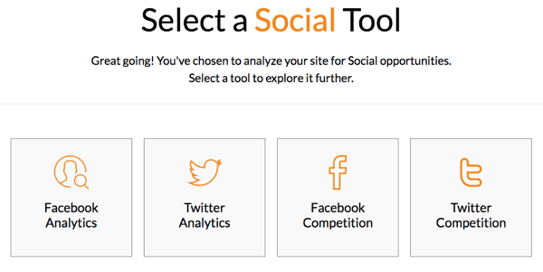 Vyberte nástroj sociálních médií v Modově.