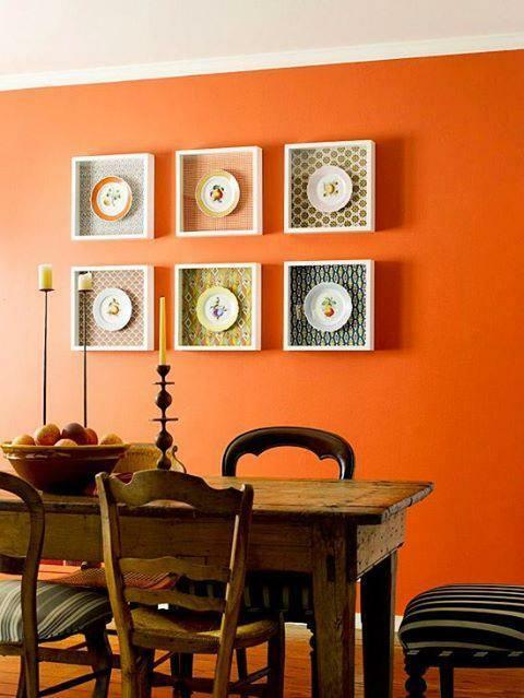 Použití oranžové barvy v bytové dekoraci 