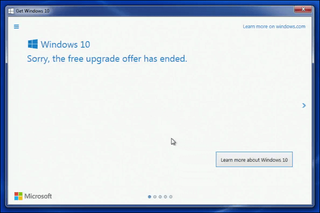 Společnost Microsoft doporučuje zákazníkům kontaktovat podporu pro upgrade systému Windows 10, který není dokončen do konečného termínu