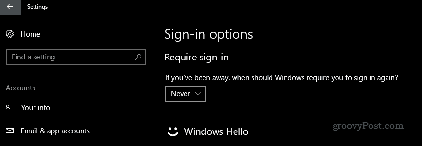 Jak zakázat přihlašovací obrazovku při probuzení zařízení se systémem Windows 10