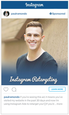 náhled reklamy instagramu