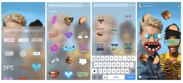 Uživatelé Instagramu nyní mohou přidat nálepky GIF na jakoukoli fotografii nebo video ve svých Instagram Stories.