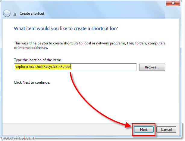 přidejte rozšíření shelle explorer bin explorer jako zástupce systému Windows 7