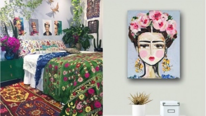 Dekorativní návrhy v souladu se stylem "Frida Kahlo"