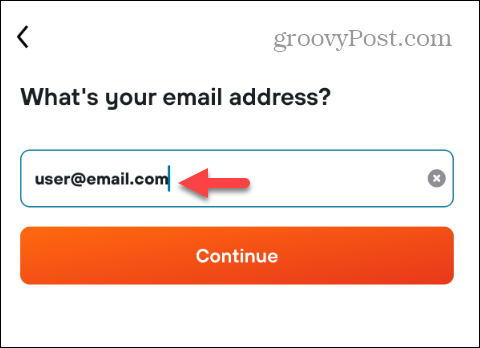 Vložte e-mailovou adresu