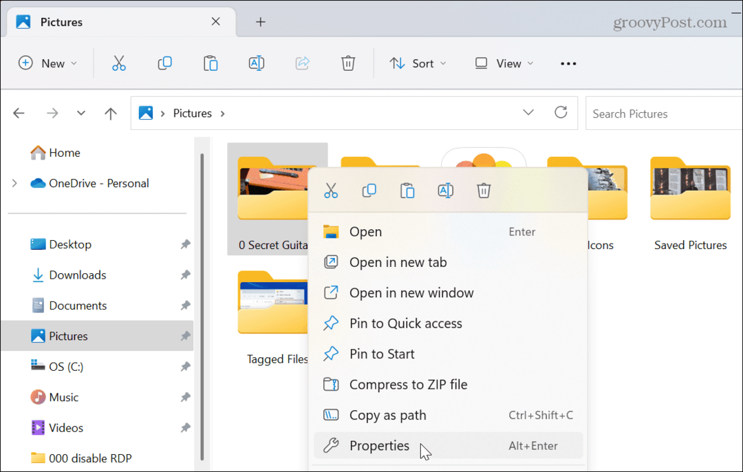Skrýt soubory a složky v systému Windows 11