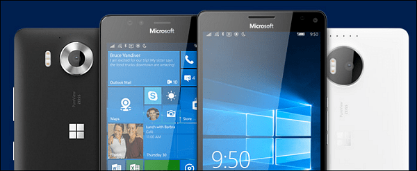 Společnost Microsoft uvádí na trh také stránku historie mobilních aktualizací systému Windows 10