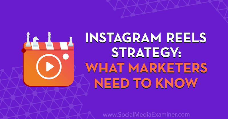 Strategie Instagram Reels: Co potřebují obchodníci vědět, představující postřehy od Elise Darma v podcastu o marketingu sociálních médií.