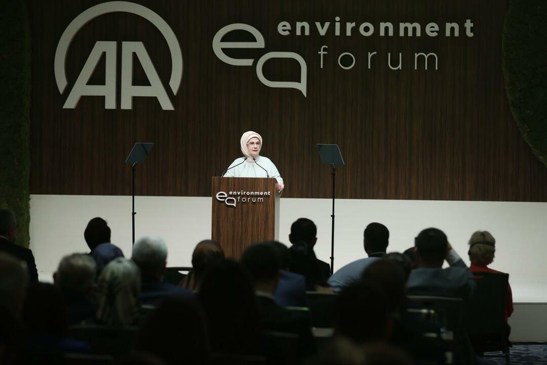 Emine Erdoğan se zúčastnila Mezinárodního fóra pro životní prostředí!