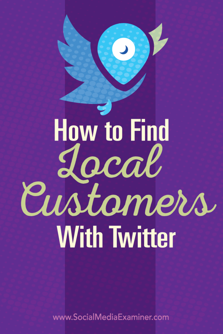jak najít místní zákazníky s twitterem