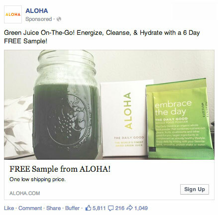 aloha facebooková reklama na generování potenciálních zákazníků