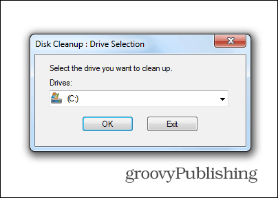 Windows 7 aktualizace odstranit staré soubory disk čištění systémová jednotka