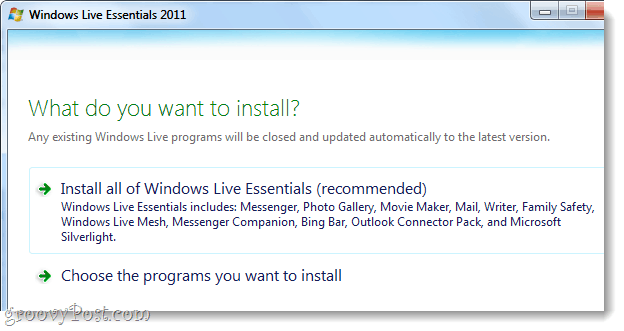 Jak stáhnout instalační program offline pro Windows Live Essentials 2011
