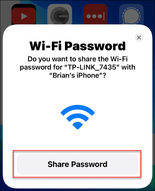 Sdílejte heslo Wi-Fi na iPhone