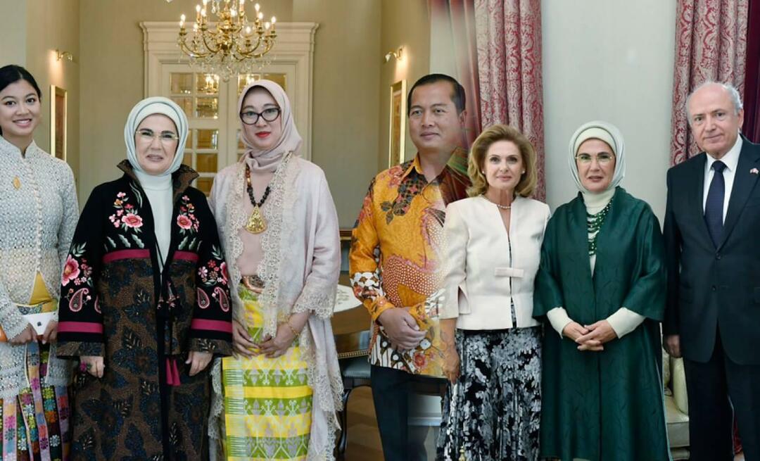Emine Erdoğan se setkala s velvyslanci a jejich manželi, kterým vyprší funkční období v září