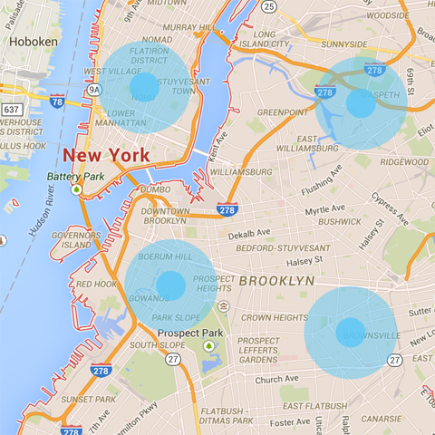 památky mapované v new Yorku
