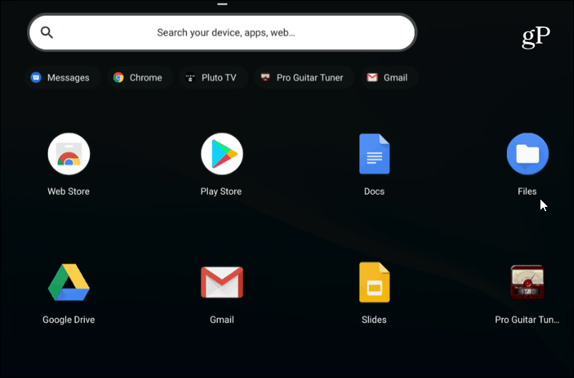 1 aplikace Chromebook Files