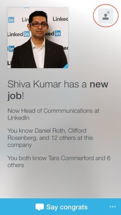 LinkedIn Connected vám umožní snadno udržovat kontakt s těmi, které již znáte.