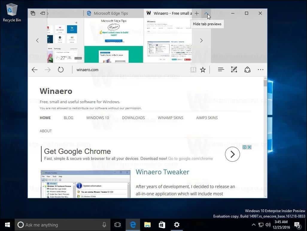 Windows 10 Creators Update Build 14997 odhaluje podporu modrého světla a další