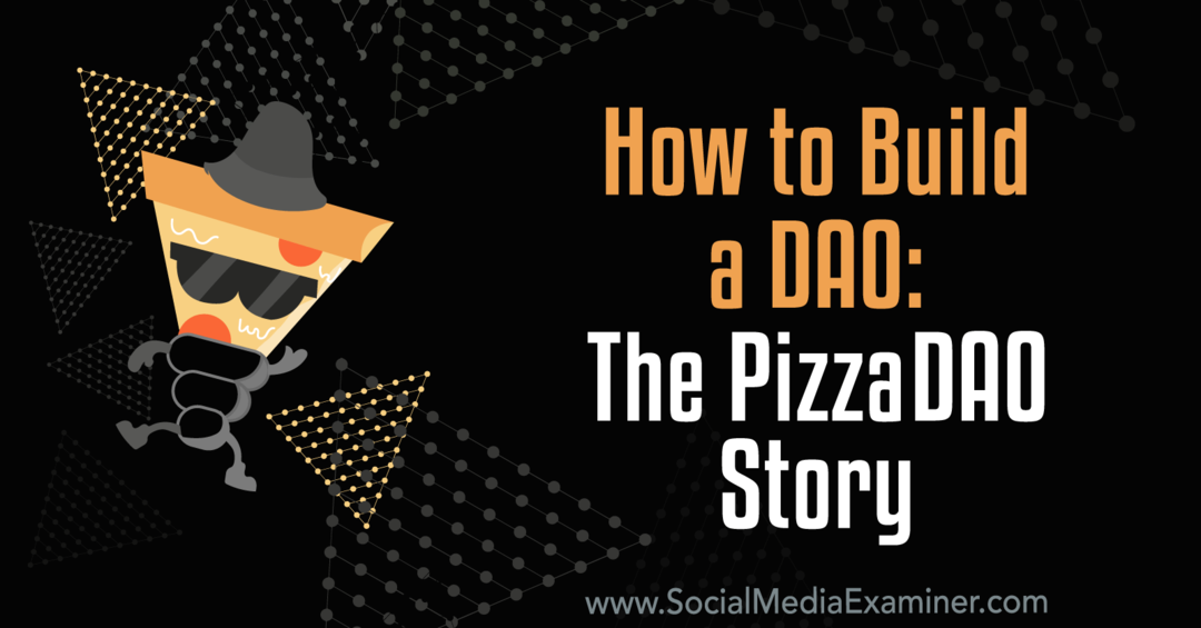 Jak vybudovat DAO: Příběh PizzaDAO: Zkoušející na sociálních sítích