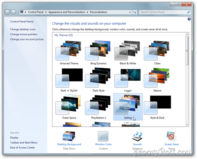 Knihovna motivů systému Windows 7