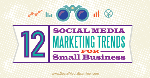 trendy marketingu na sociálních médiích pro malé podniky