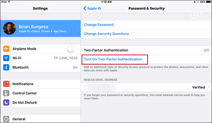 Jak povolit dvoufaktorové ověření pro vaše Apple ID