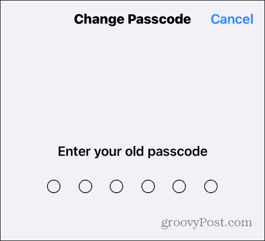 Změňte přístupový kód na iPhone