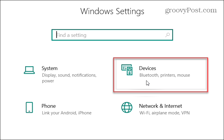 Zařízení pro nastavení systému Windows 10