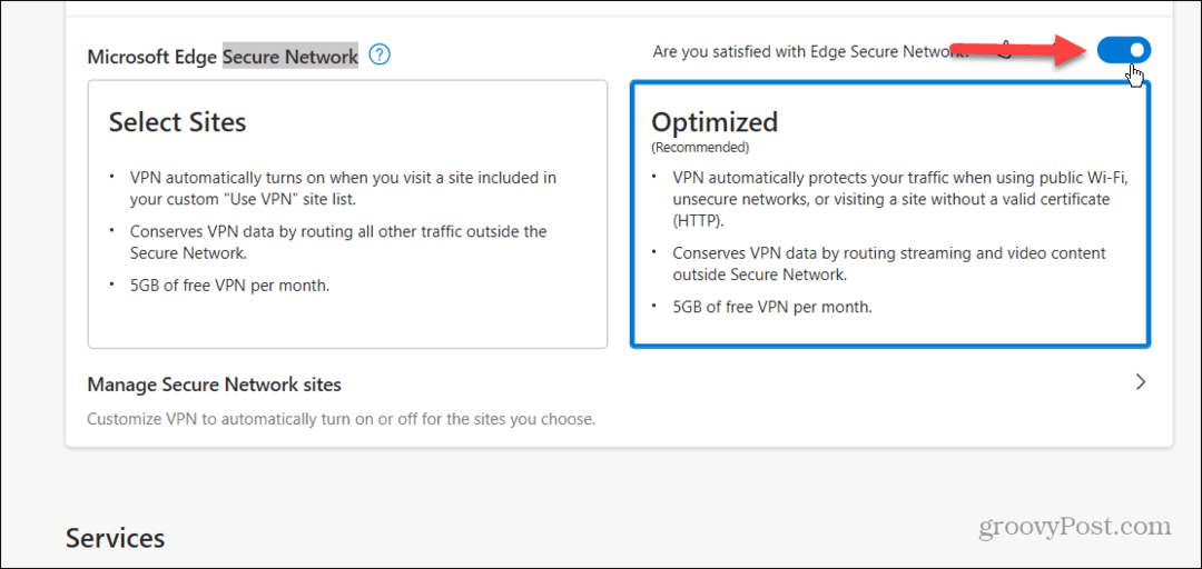 Jak povolit a používat Microsoft Edge VPN