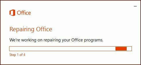 Oprava sady Office 365 6
