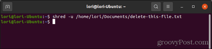 Bezpečně odstraňte soubor pomocí příkazu shred v Linuxu