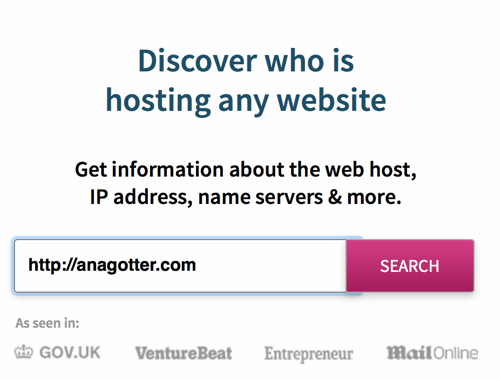 WhoIsHostingThis identifikuje poskytovatele hostingu webu během několika sekund.