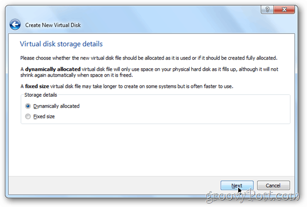 Dynamický nebo opravený VirtualBox? Windows 8