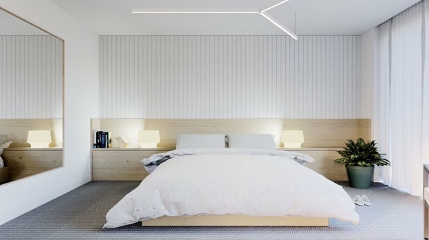 minimalistická dekorace do ložnice