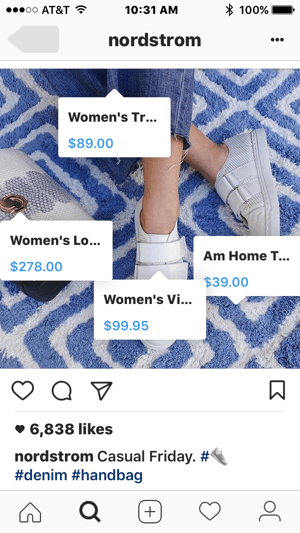 Nákupní štítky produktů uživatelům Instagramu usnadní nákup vašich produktů.