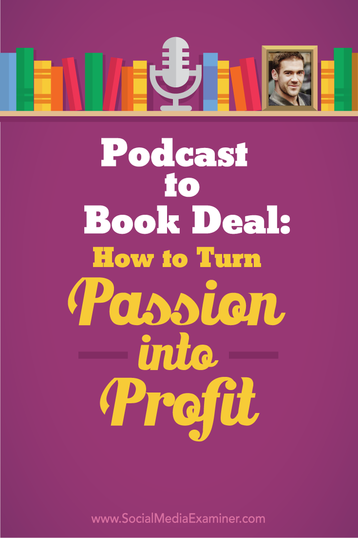 Podcast Book Book: Jak proměnit vaši vášeň v zisk: zkoušející sociálních médií