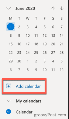 Přidat ikonu kalendáře v aplikaci Outlook