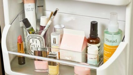 Kosmetické výrobky uchovávané v lednici