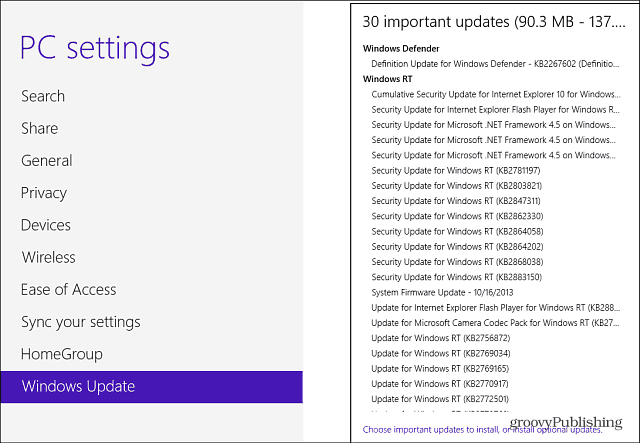 Aktualizace Windows RT
